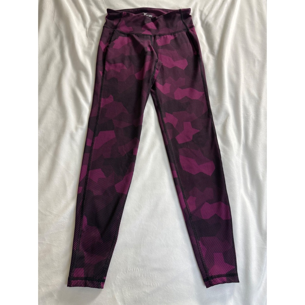 Old Navy Active Women Purple Black Camo Go-Dry Compression Leggings Size S